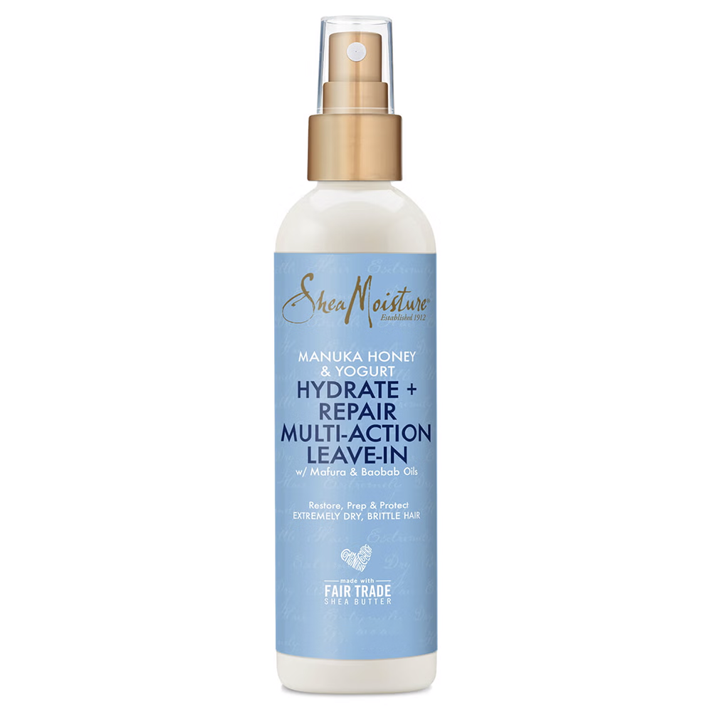 Shea Moisture Manuka Honey & Yogurt Hydrate + Repair Multi-Action Leave-In 8 oz / 237 ml - For Damaged, Dry, & Frizzy Hair