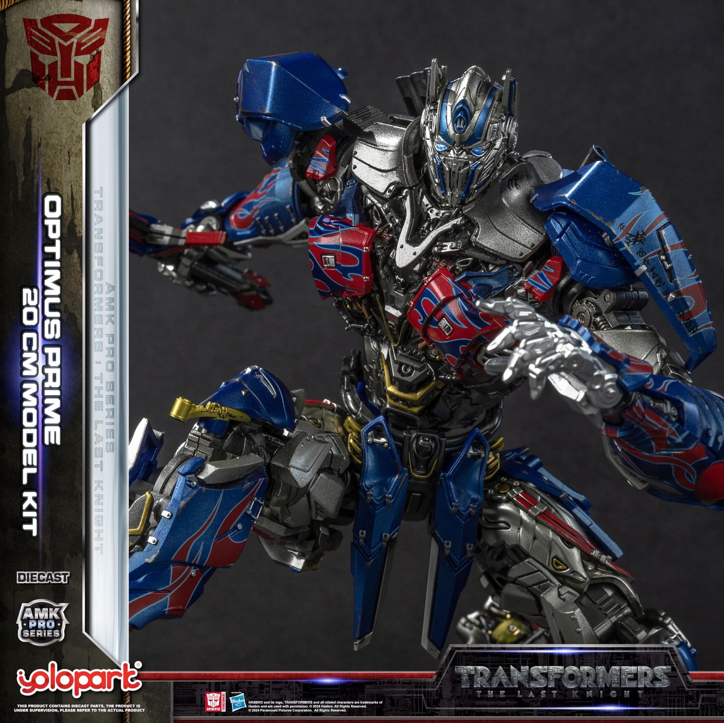 YOLOPARK Transformers MV5 Optimus Prime — 7.87 Inch, Non-Transforming Figure, Upgraded Weaponry