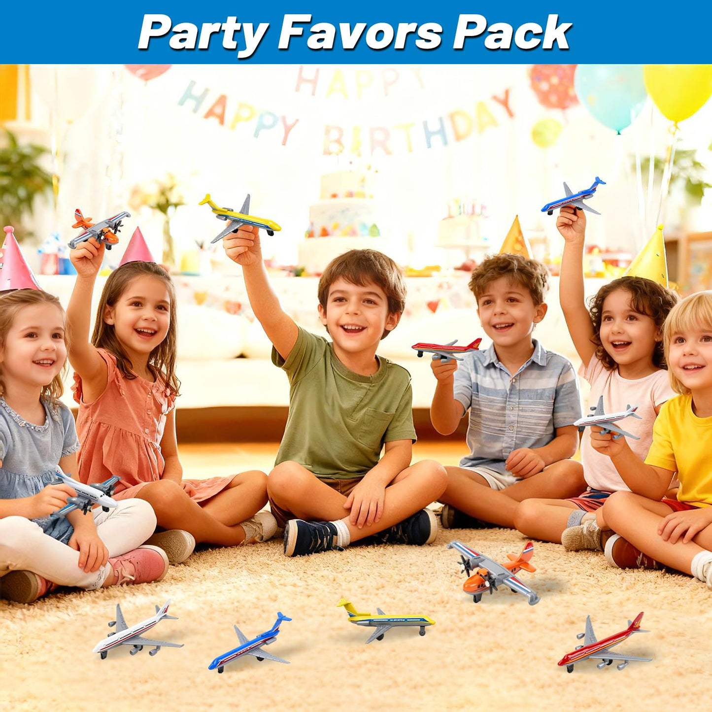 YongnKids 18-Pcs Diecast Airplane Toys – Colorful Metal Planes & Gliders for Kids 3+