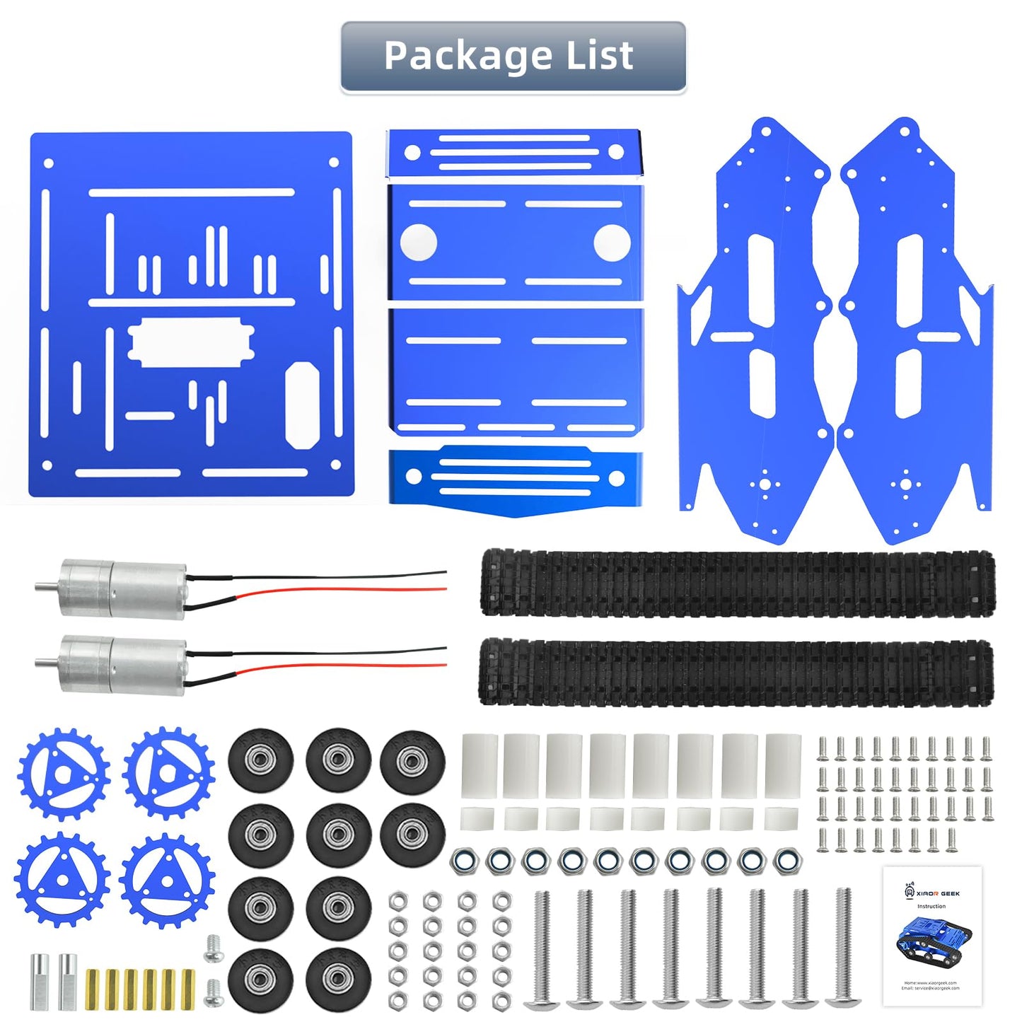YonPhsy Tank Chassis with DC Motor – Track Robot for Pi & Arduino