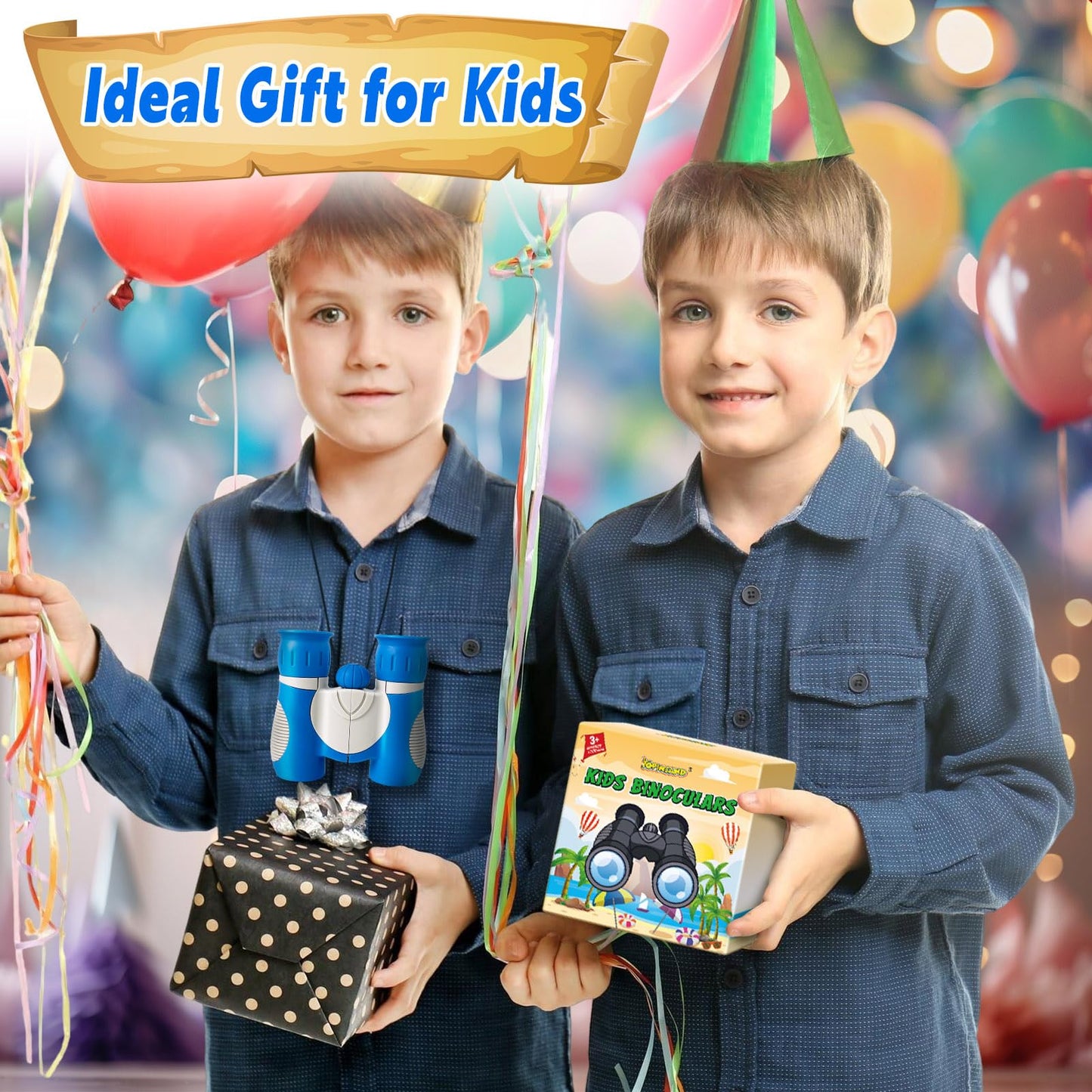 YOPINSAND Kids Binoculars for Ages 3-12 | Lightweight Outdoor Binoculars