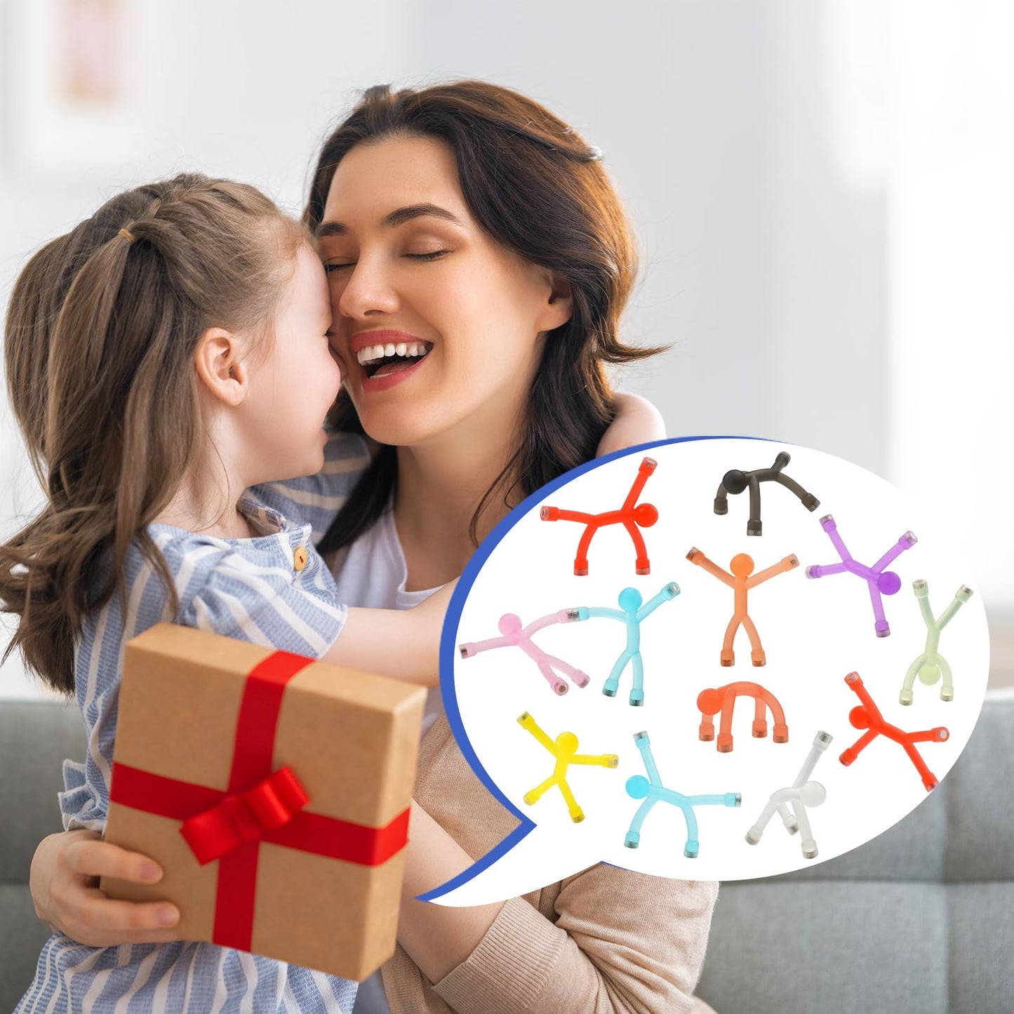 YOTNUS Valentines Day Gifts for Kids — 24 Magnetic People Magnets