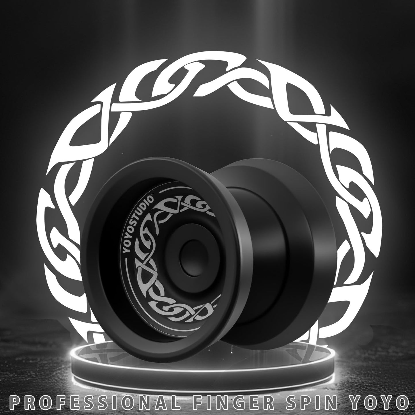 YOYOSTUDIO F25 Finger Spin Yoyo – Dual-Mode Pro Yoyo with Bearing Kit, Strings, Case & Glove