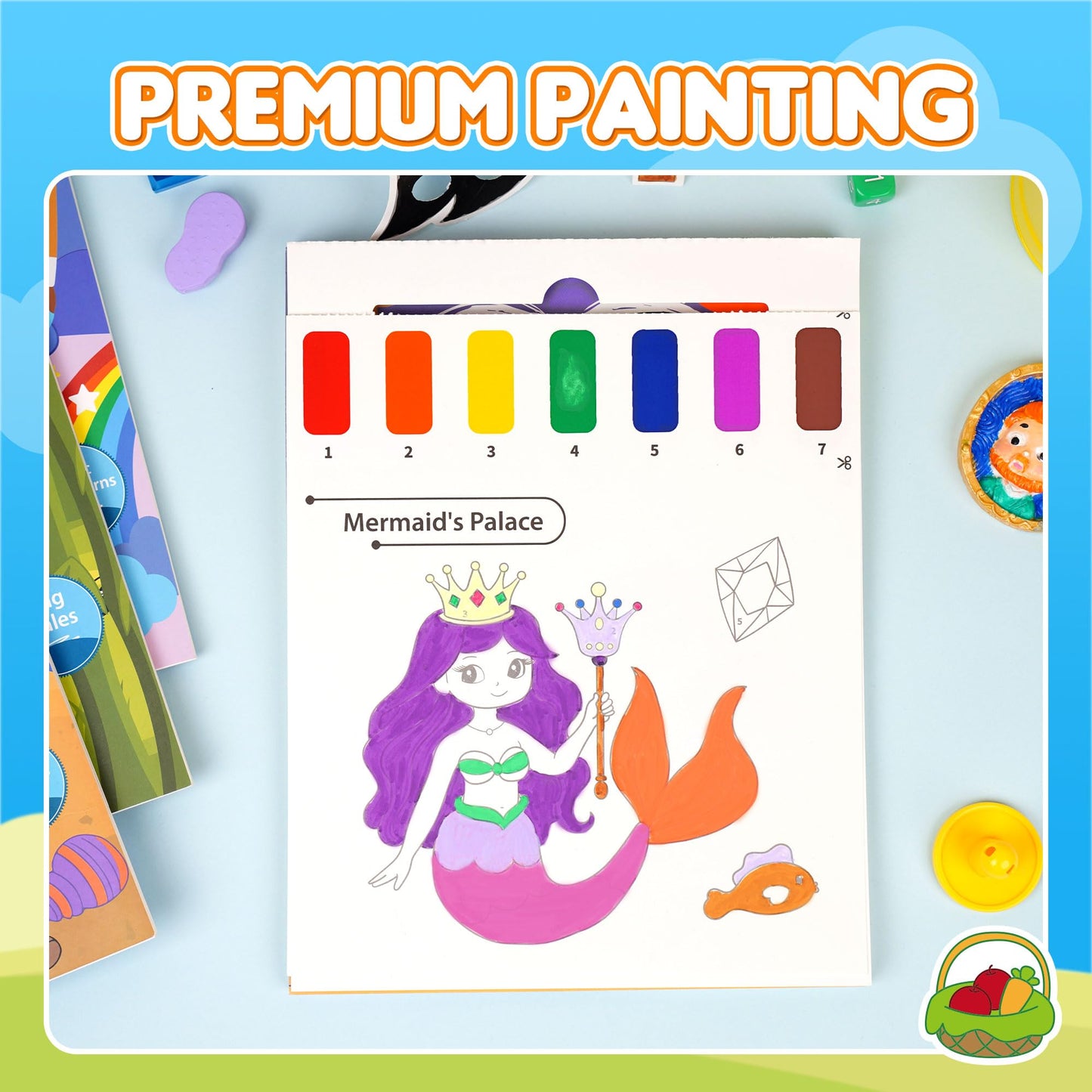 YPLUS Paint with Water Book for Toddlers – Dinosaur Theme, 20 Non-Repeating Patterns
