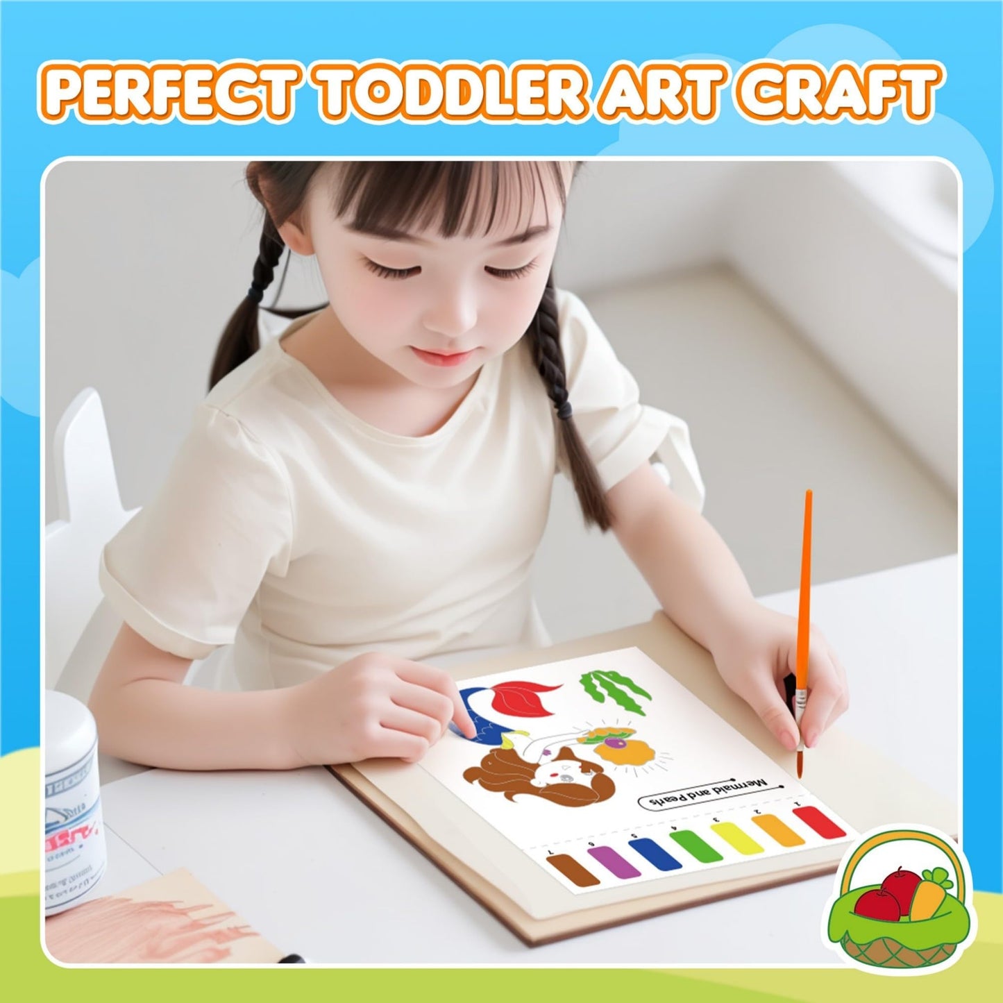 YPLUS Paint with Water Books for Toddlers – 5 Themed Watercolor Art Books