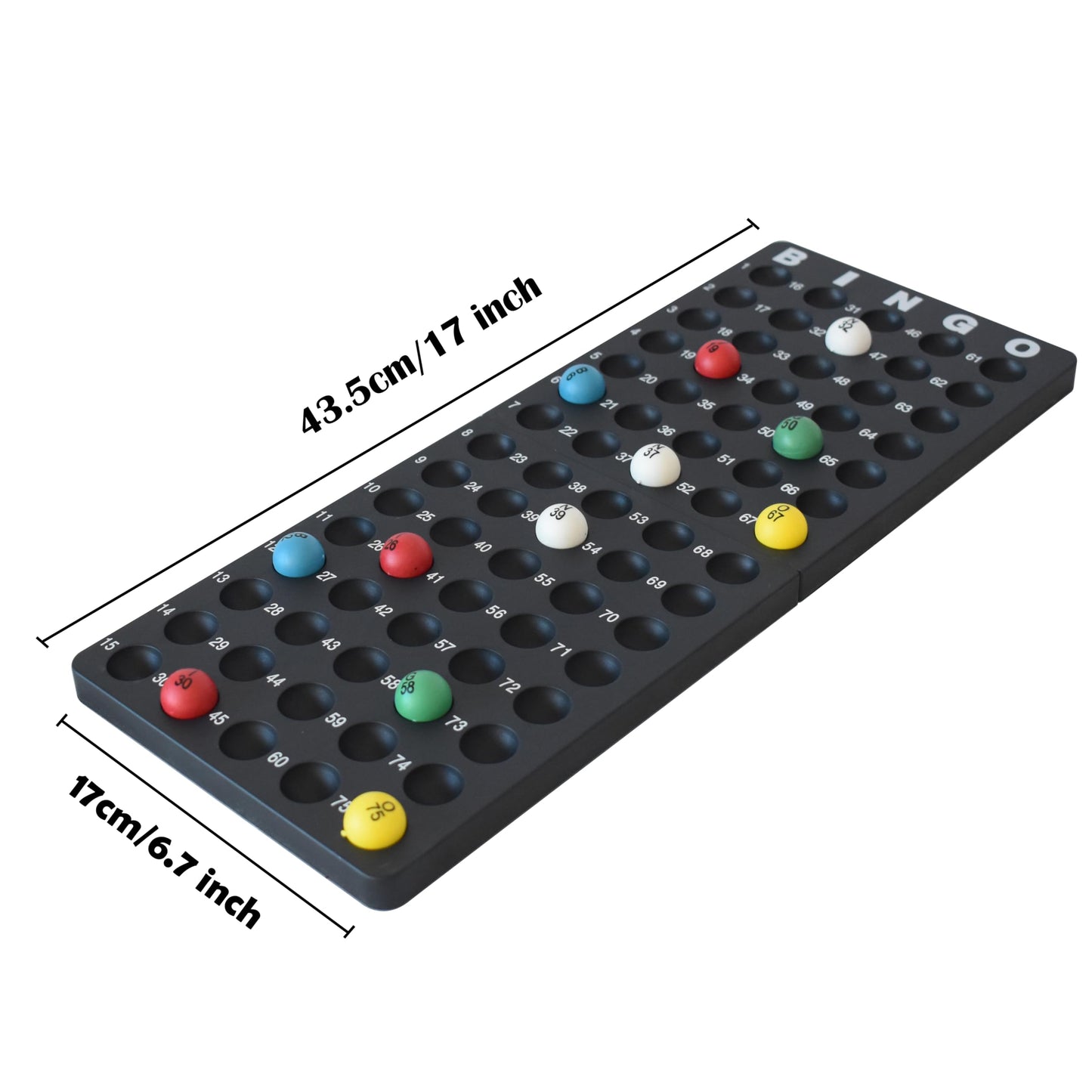 Yuanhe Jumbo Bingo Game Set – 11-Inch Metal Cage, 75 Balls, 100 Cards, 500 Chips & Master Board