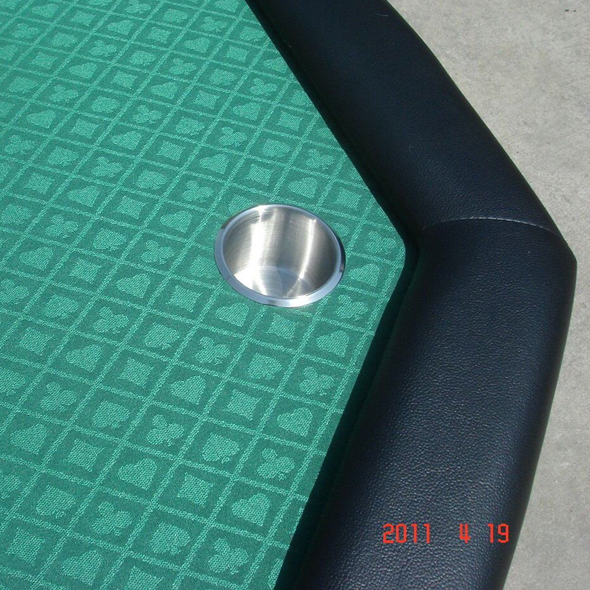 Yuanhe 10-Pack Stainless Steel Drop-In Cup Holder Inserts for Game Tables