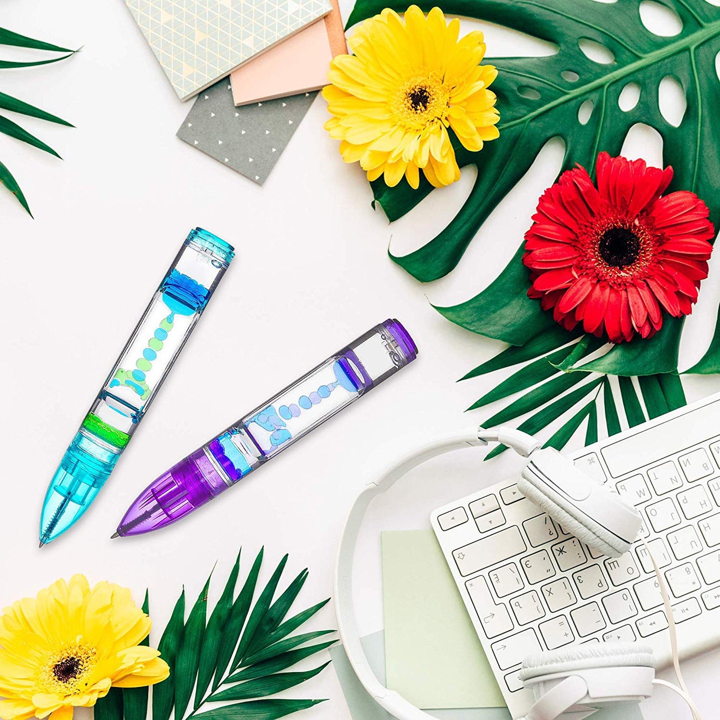 Yue Motion Lava Pens – Colorful Fidget Desk Toys for Focus & Relaxation (2 Pack)