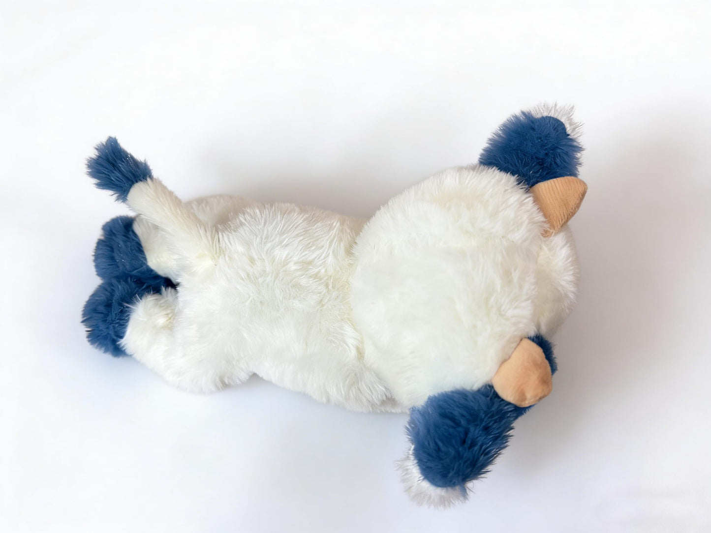 YUKOUQIAN Cute Cow Plush – 10-Inch Soft Stuffed Animal for Kids (Blue Cow)
