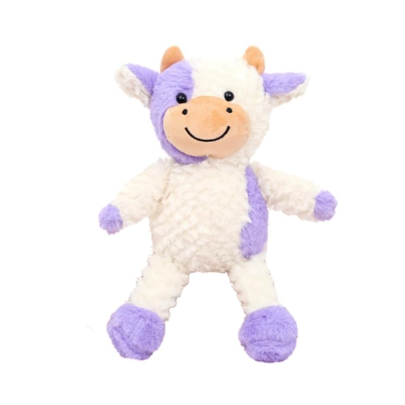 YUKOUQIAN Cow Stuffed Animal Plush Toy – 11.8 Inch Purple Cow for Kids | Soft Hug Friend