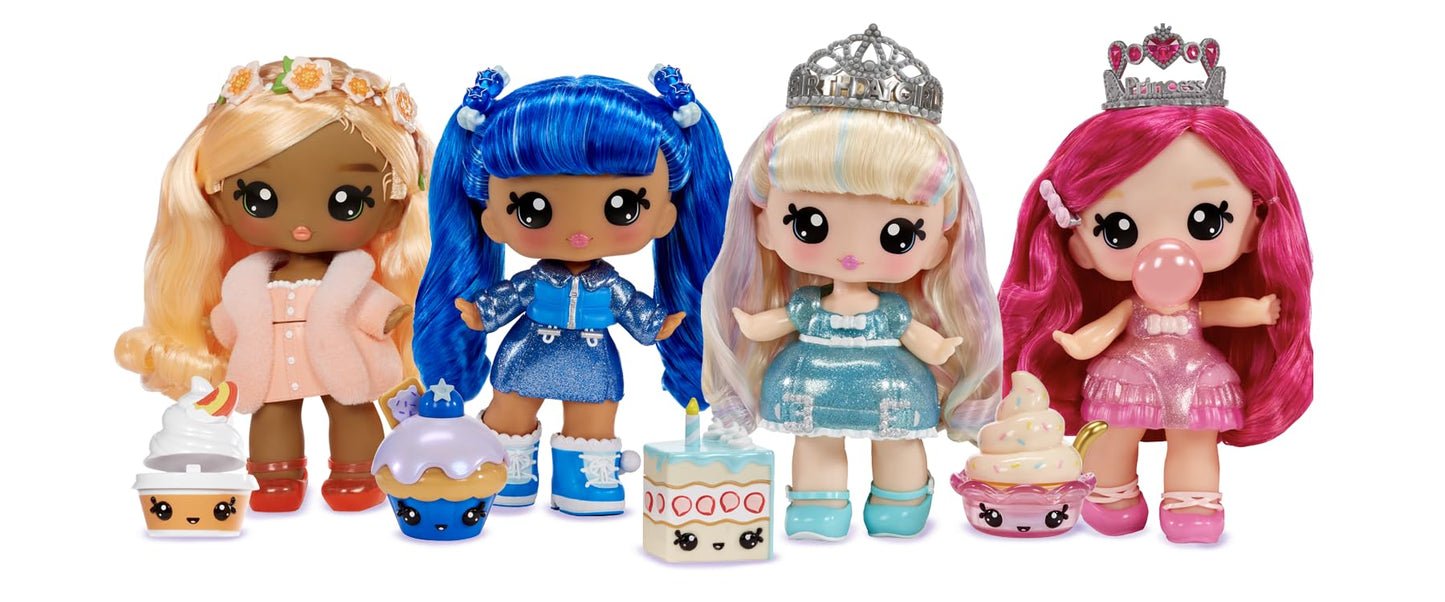 Yummiland Large Doll + Lip Gloss Pet Rory Blueberry | DIY Lip Gloss Kit Included