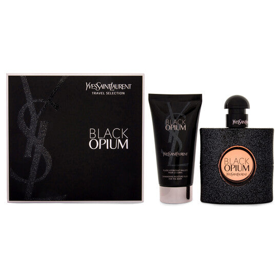 Yves Saint Laurent Black Opium Gift Set 50ml EDP + 50ml Body Lotion Women's Fragrance