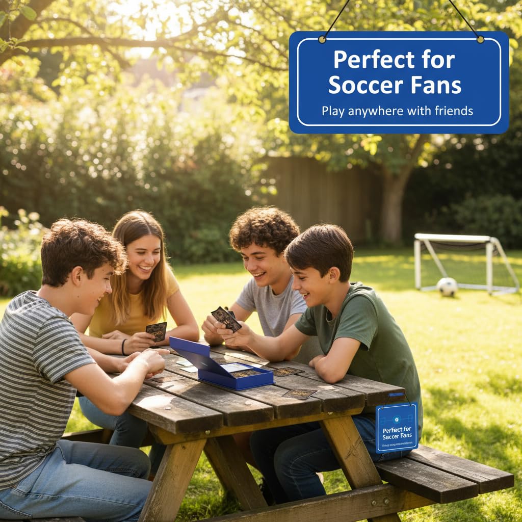 YXYOUNG 2026 World Cup Soccer Trivia Cards – 100 Questions, 5 Categories, 3 Difficulty Levels