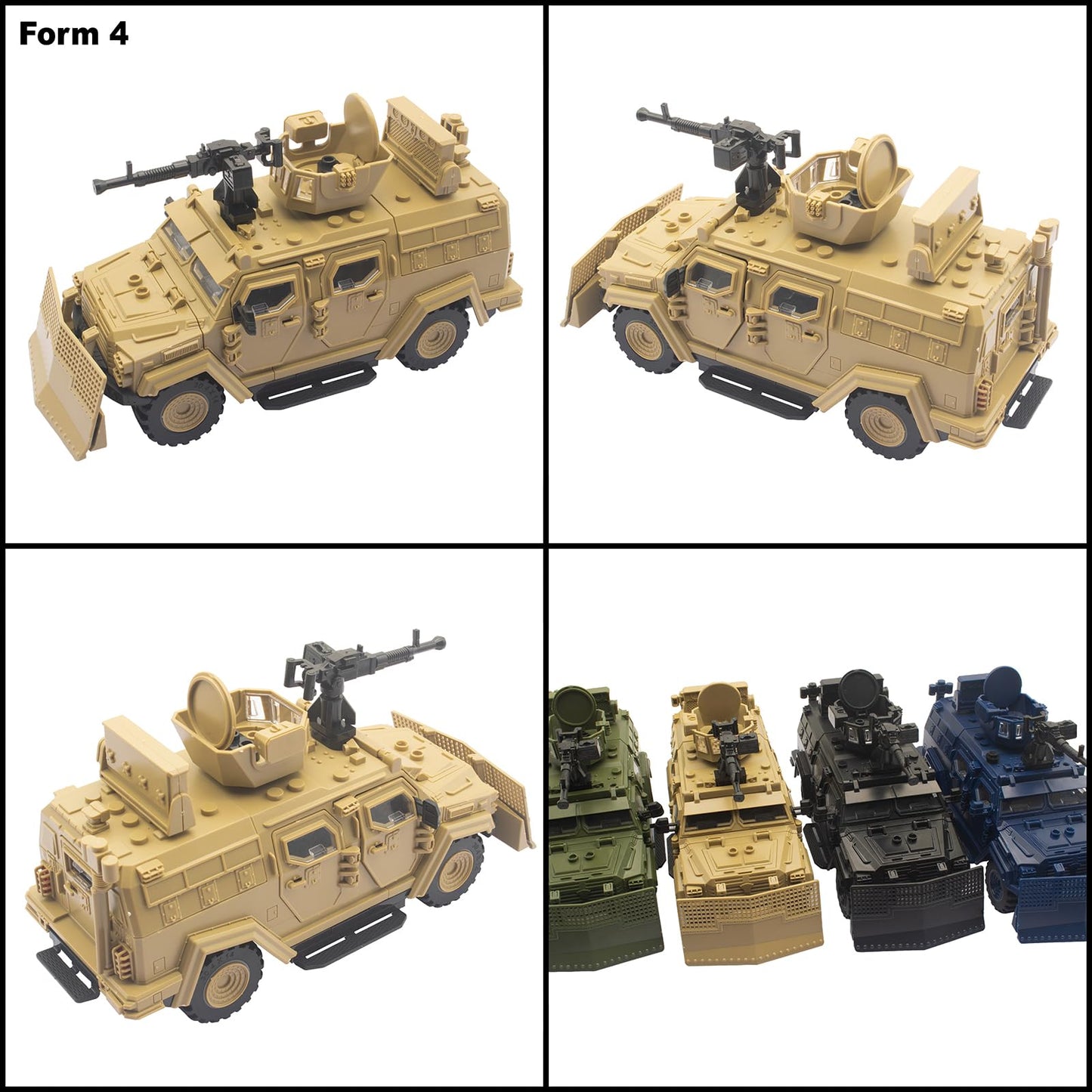 ZECHOCHOZE Desert Armored Vehicle Building Toy – Military Brick Set for Ages 6–12