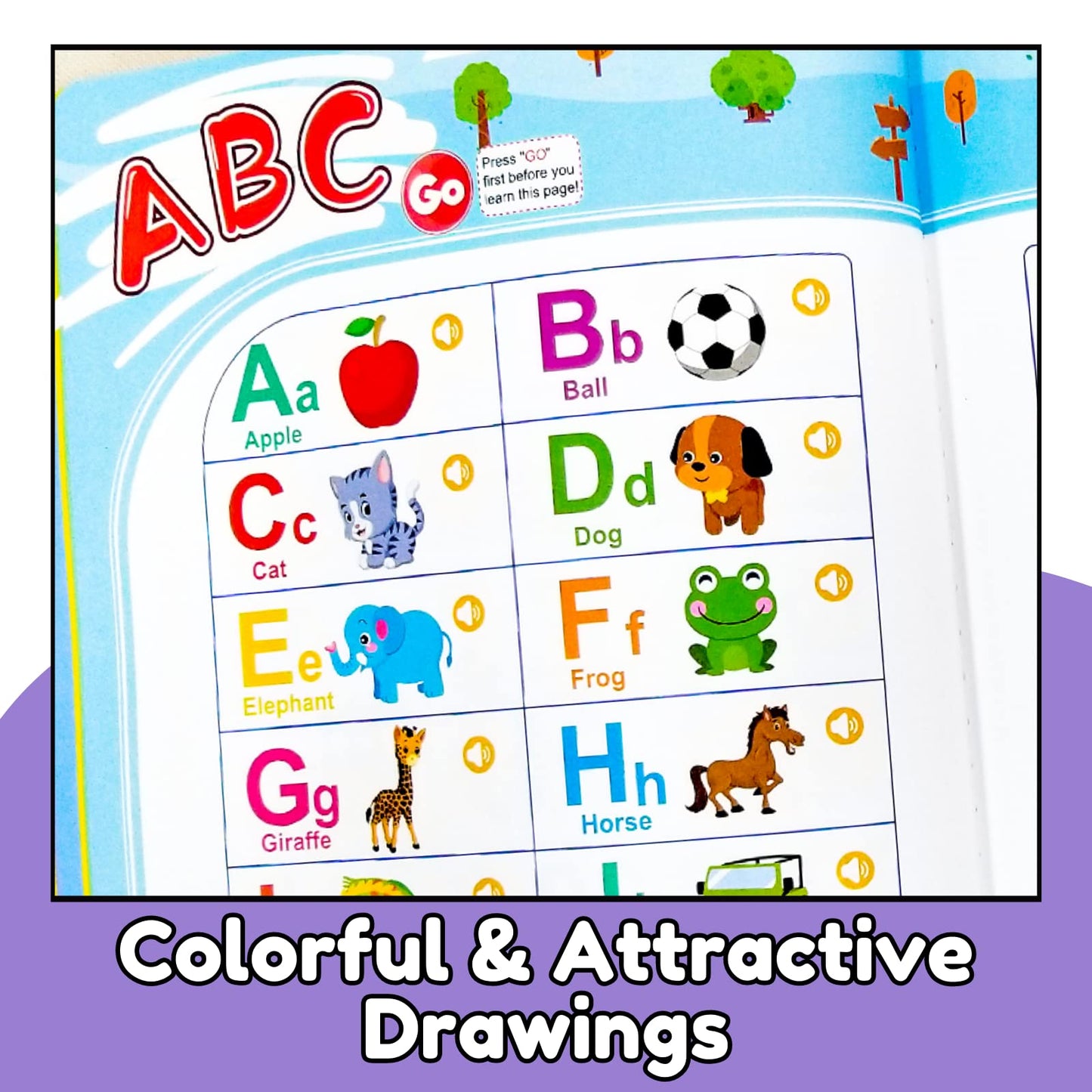 ZeenKind English Words Sound Book for Kids | 300+ Words Talking Interactive Learning Toy