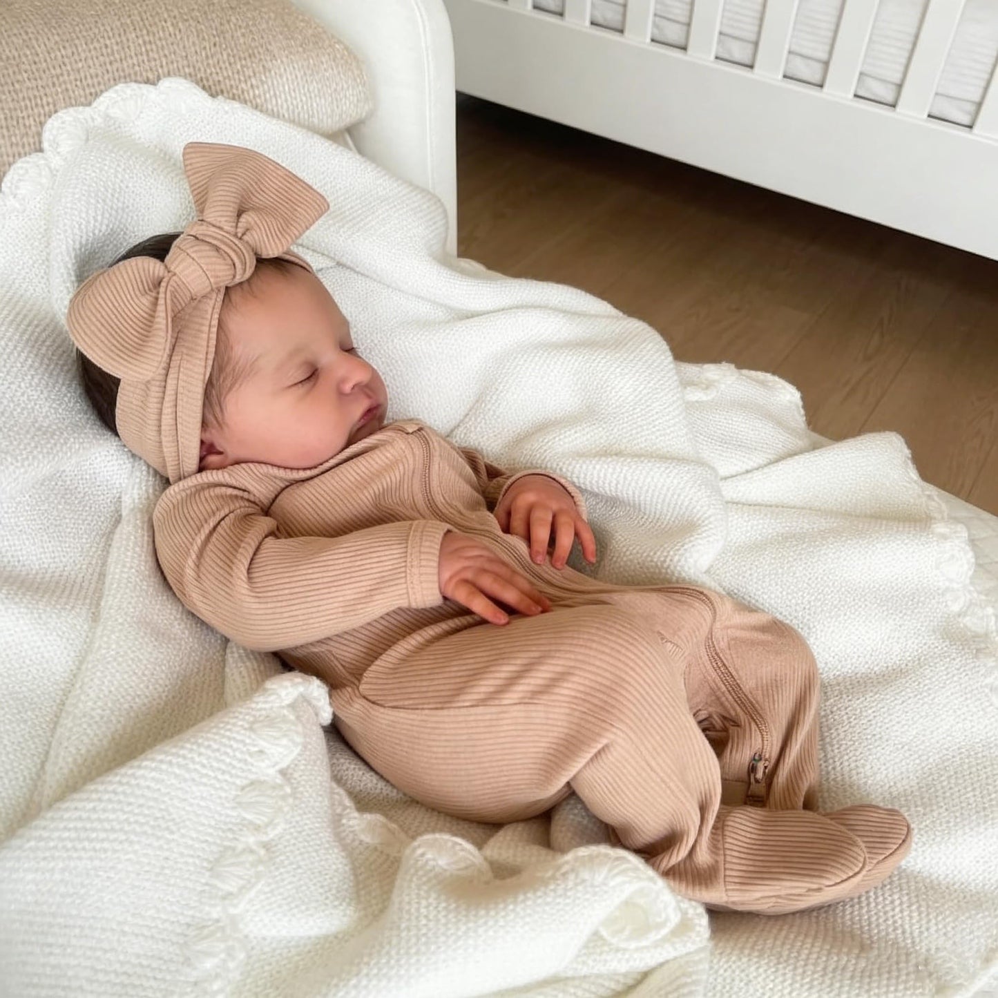 Zero Pam Realistic Reborn Baby Doll 19-Inch – Silicone Skin, Lifelike Newborn Look, Accessories Included