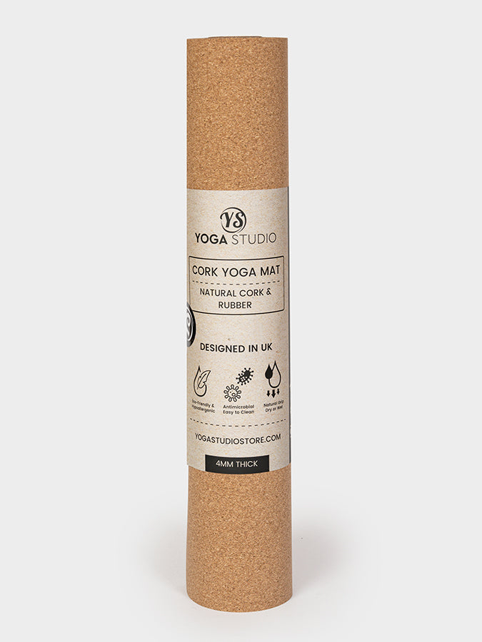 Yoga Studio Alignment Cork Yoga Mat 4mm