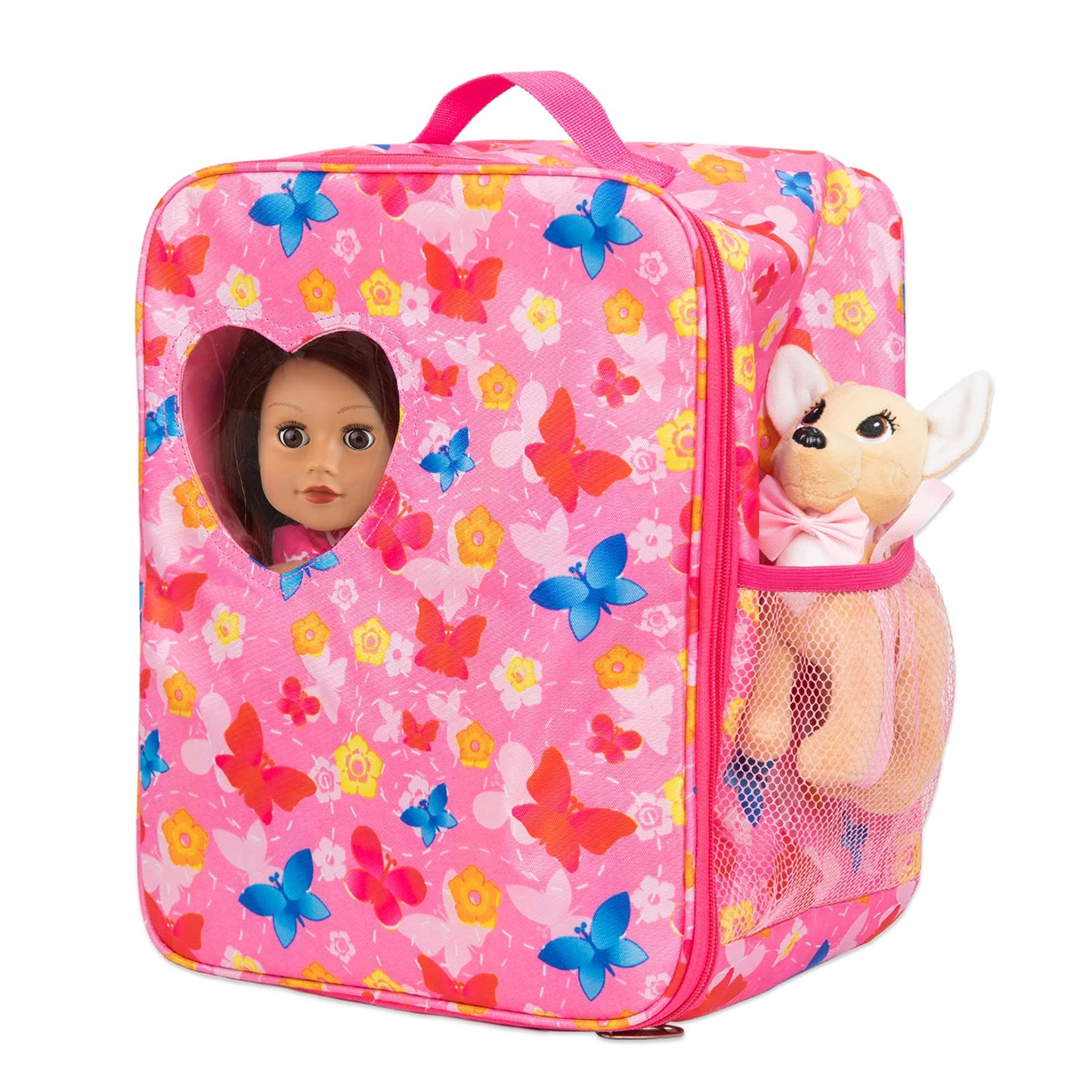 ZITA ELEMENT 18-Inch Doll Backpack - Butterfly Design & Clothes Set