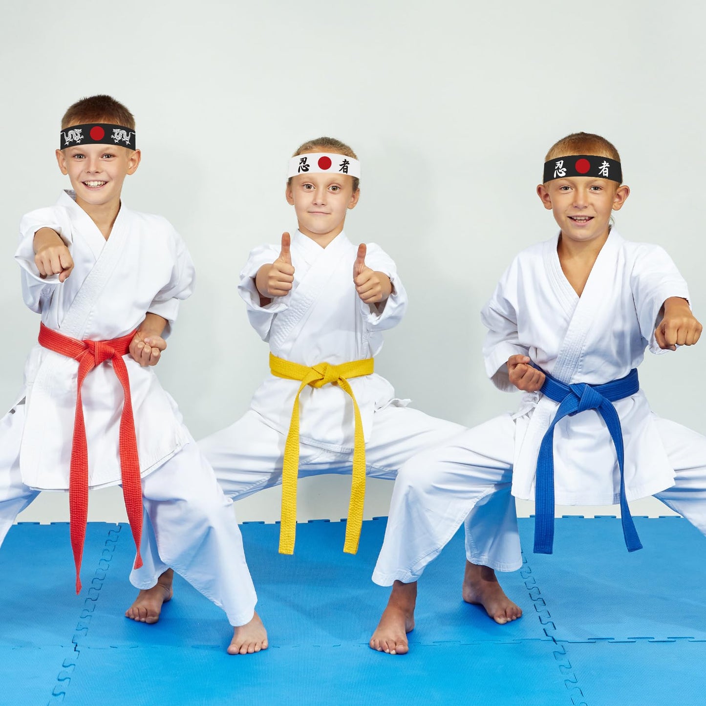 ZOIIWA 24Pcs Karate Headbands – Japanese Sushi Chef Bandana Headwear for Karate, Kitchen, and Party Favors