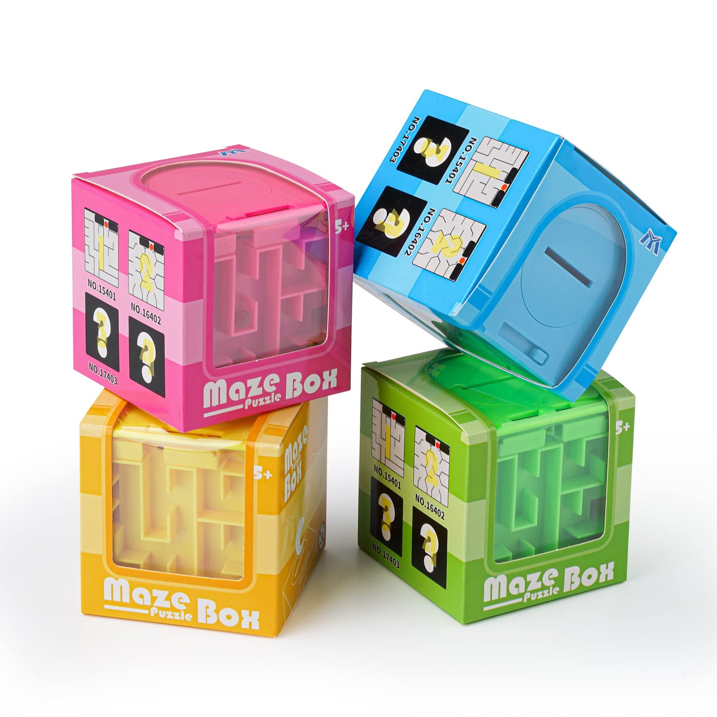 4 Pack Money Maze Puzzle Gift Boxes | ZPISF - Money Holder & Brain Teasers