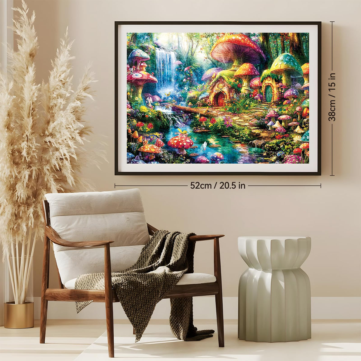 ZSYCZAO 300 Piece Puzzles for Adults – Mushroom Forest Jigsaw Puzzle for All Ages | 20.5 x 15 in