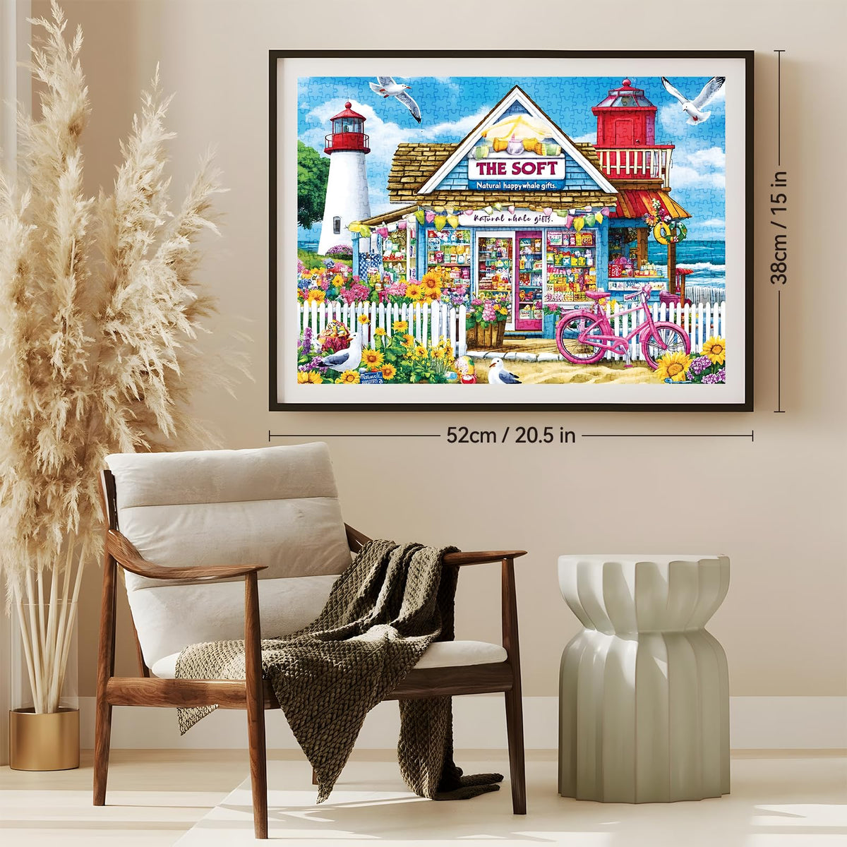 ZSYCZAO 500 Piece Puzzle for Adults – Coastal Flowers & Ocean View