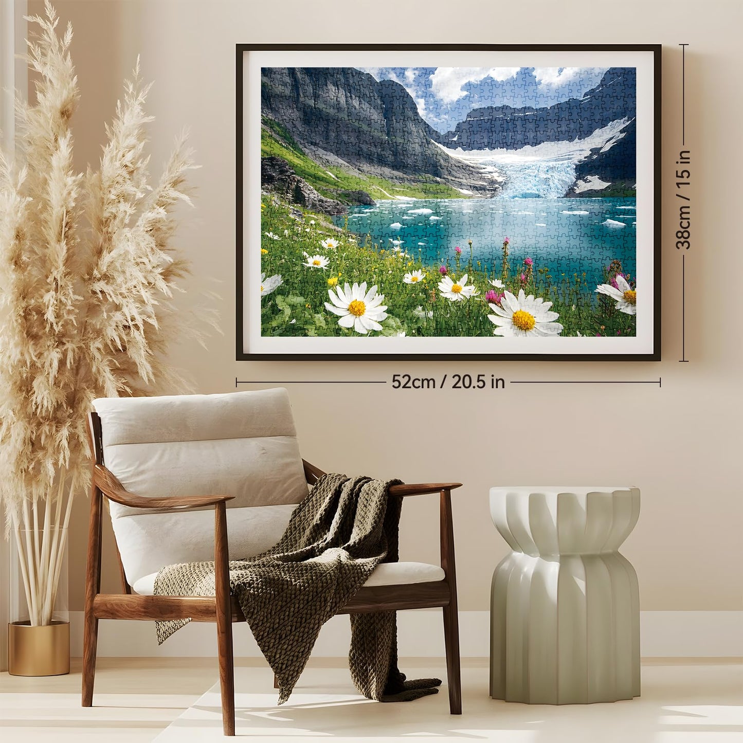 ZSYCZAO 500 Piece Puzzle for Adults – Spring Ice Flower Jigsaw Puzzle (20.5 x 15 in) | Relaxing Nature Puzzle