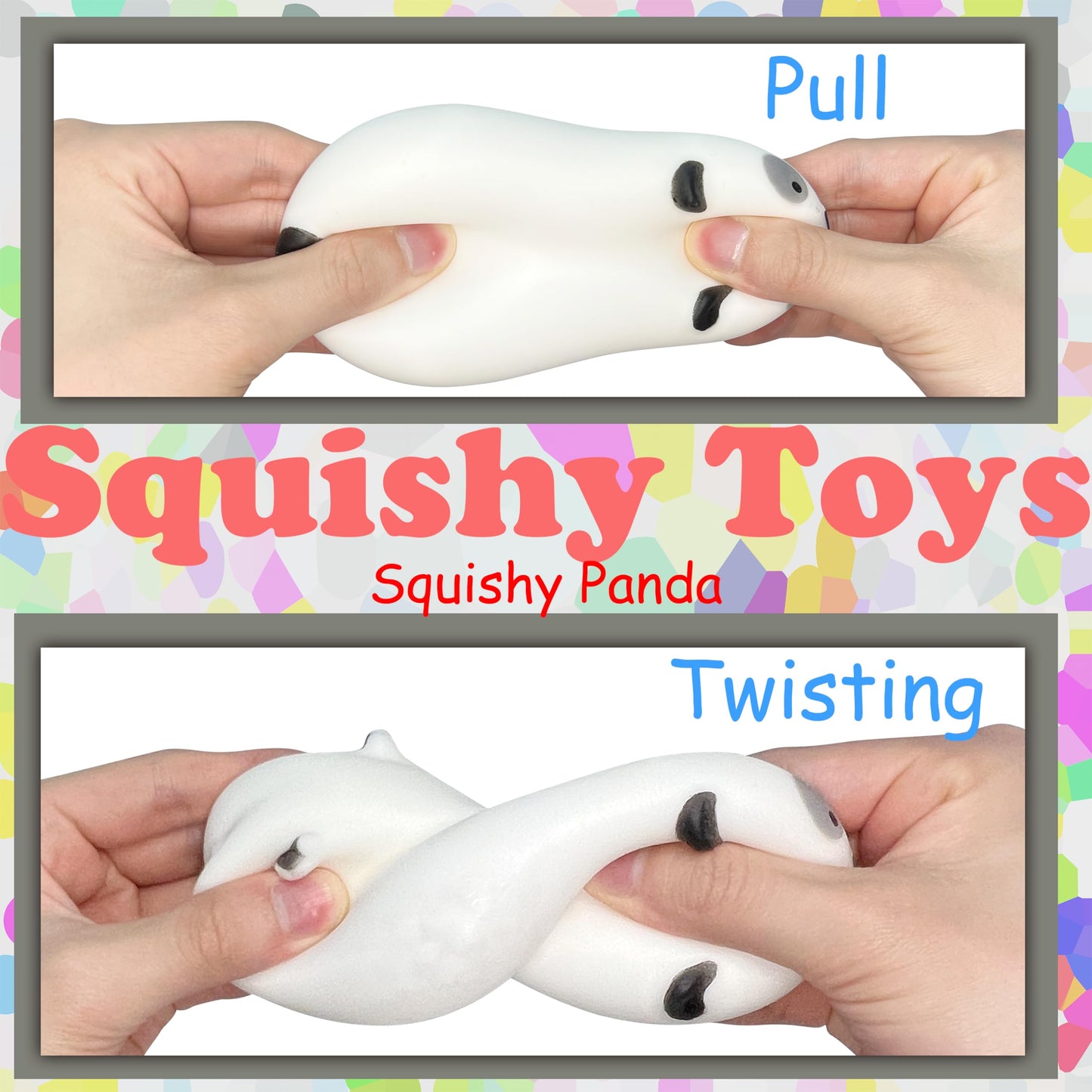 ZTATU Squishy Panda Stress Ball for Kids | Fidget Toy & Sensory Dough Ball