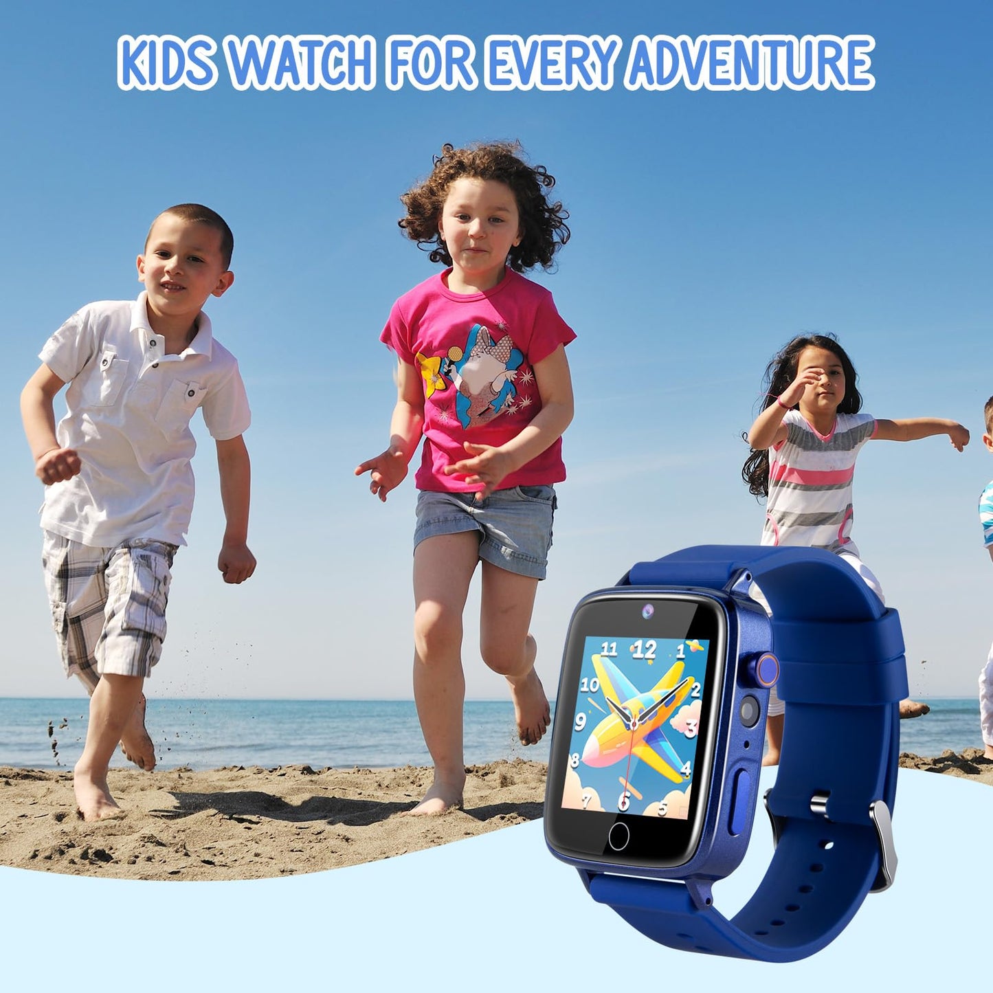 ZUODUN Kids Watch with Pedometer, 26 Puzzle Games, Camera & Flashlight | Gift for 4-12 Year Olds