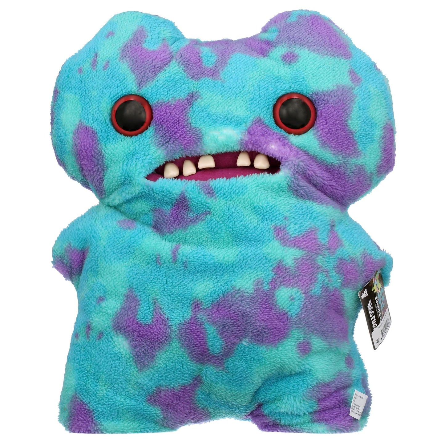 ZURU Fugglers Bigg Fuggs Gaptooth McGoo – 17-Inch Blue Purple Tie-Dye Monster Plush