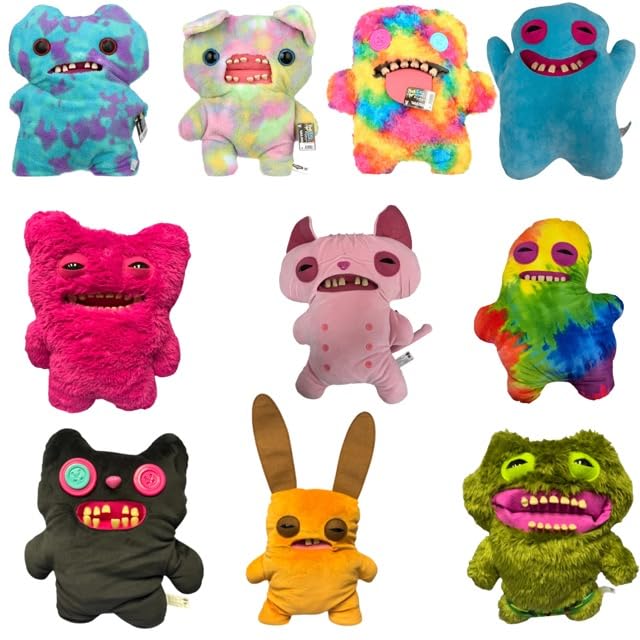 ZURU Fugglers Bigg Fuggs - 17-Inch Rabid Rabbit Orange Ugly Monster Plush