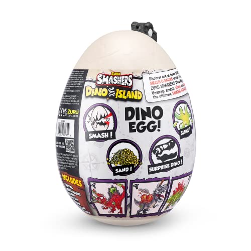 Smashers Dino Island Mini Egg T-Rex by ZURU – 10 Surprises, Slime & Sand (Ages 5+)