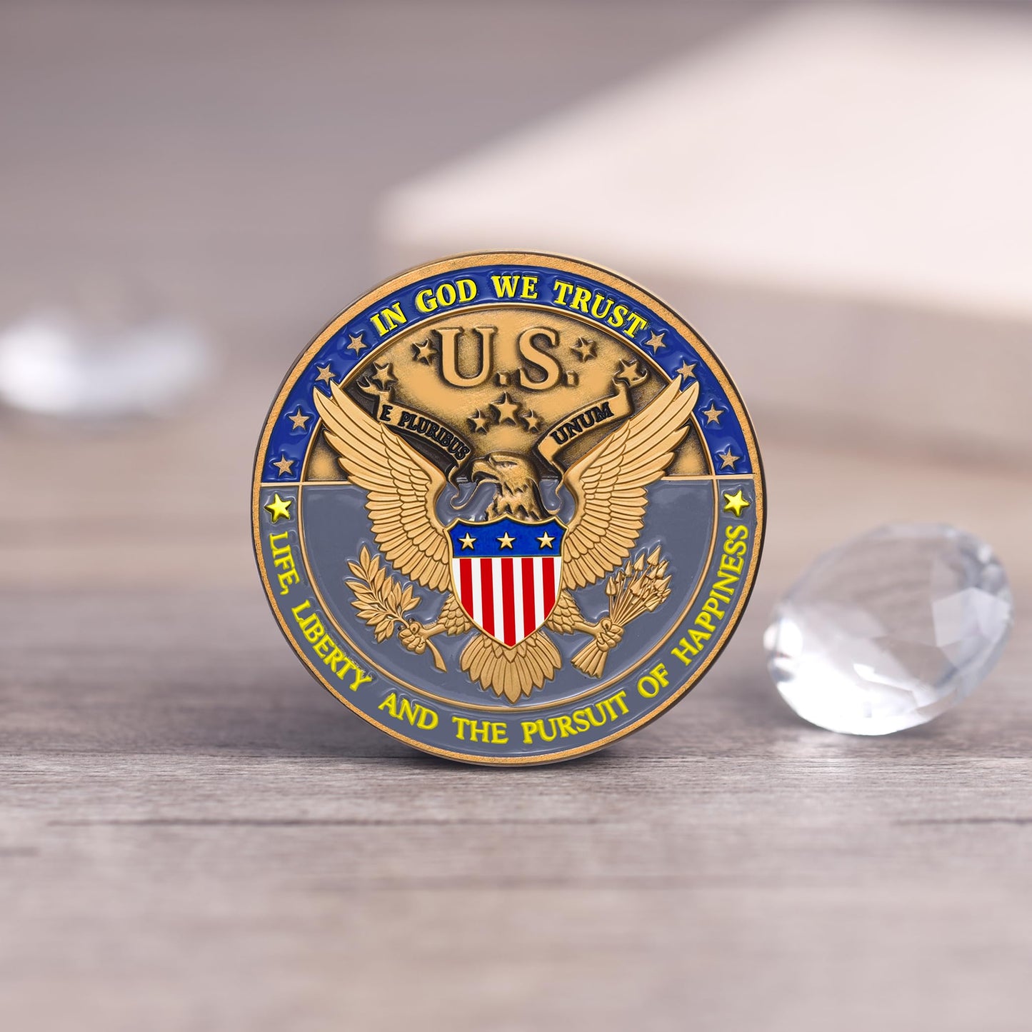 ZYVIACY USA 250th Anniversary Commemorative Coin – Eagle & Patriot Symbols (1776–2026)