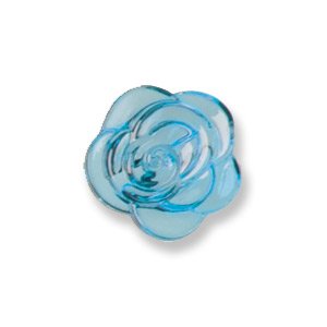 Rose Button G4309 12mm Blue