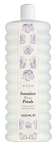 Avon Bubble Bath 1000ml 1L Sensitive Rose Petals Discontinued