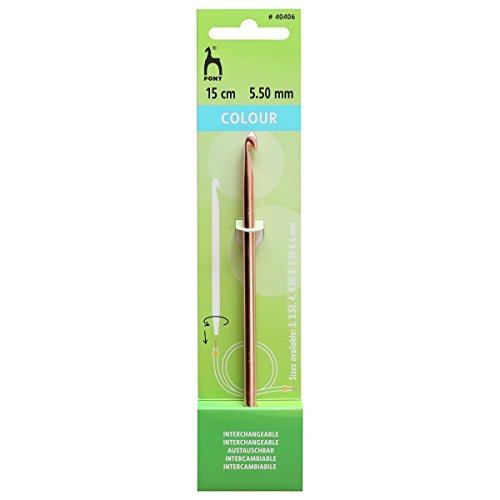 Crochet Hook: Interchangeable: Salmon: 15cm x 5.50mm