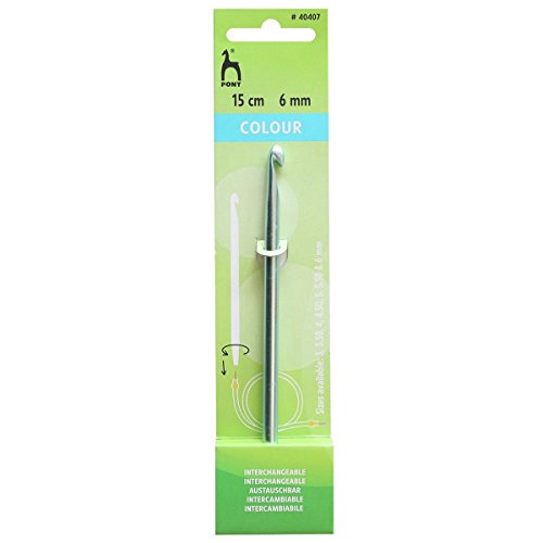 Crochet Hook: Interchangeable: Mid Blue: 15cm x 6.00mm