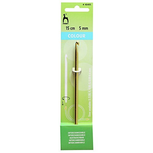Crochet Hook: Interchangeable: Light Yellow: 15cm x 5.00mm
