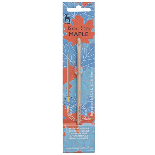 Crochet Hook: Interchangeable: Maple: 15cm x 5.00mm