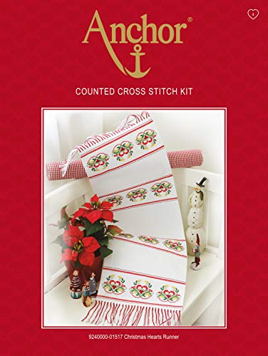 Anchor Counted Cross Stitch Kit: Essentials: Elephants, Multi-Colour, 23 x 18cm
