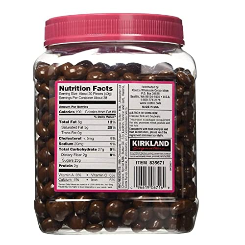 KIRKLAND SIGNATURE Milk Chocolate, Raisins, 54 Ounce