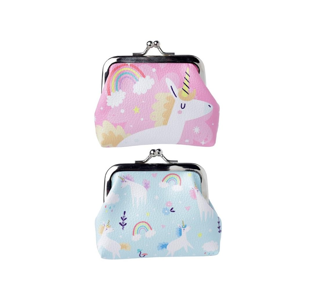 Puckator Unicorn Magic Tic Tac Purse - Ladies Women's Womens Slim Purses Wallets Wallet for Women - Coin Pouch Purse Men - Card Holder with Zip - Small Cash Wallet Bag Bags UK