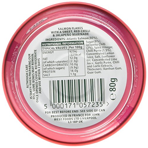John West Infusions No Drain Salmon Sweet Chilli, 80 g
