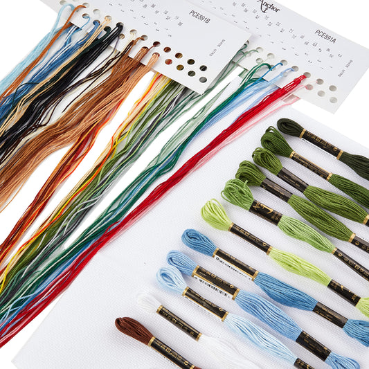 Anchor PCE891 Cross Stitch Kit: Waterways, Multi-Colour, 25 x 31cm