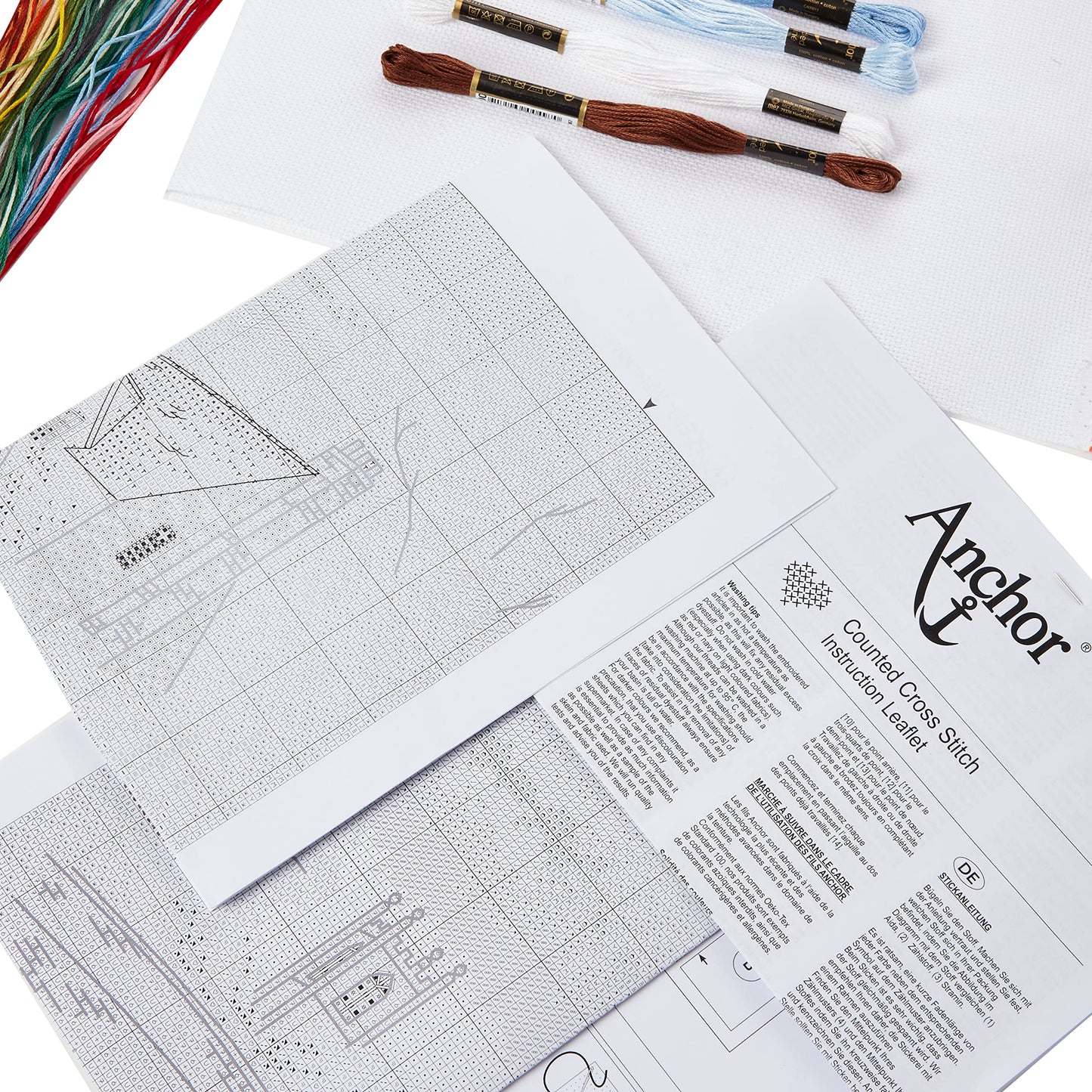 Anchor PCE891 Cross Stitch Kit: Waterways, Multi-Colour, 25 x 31cm