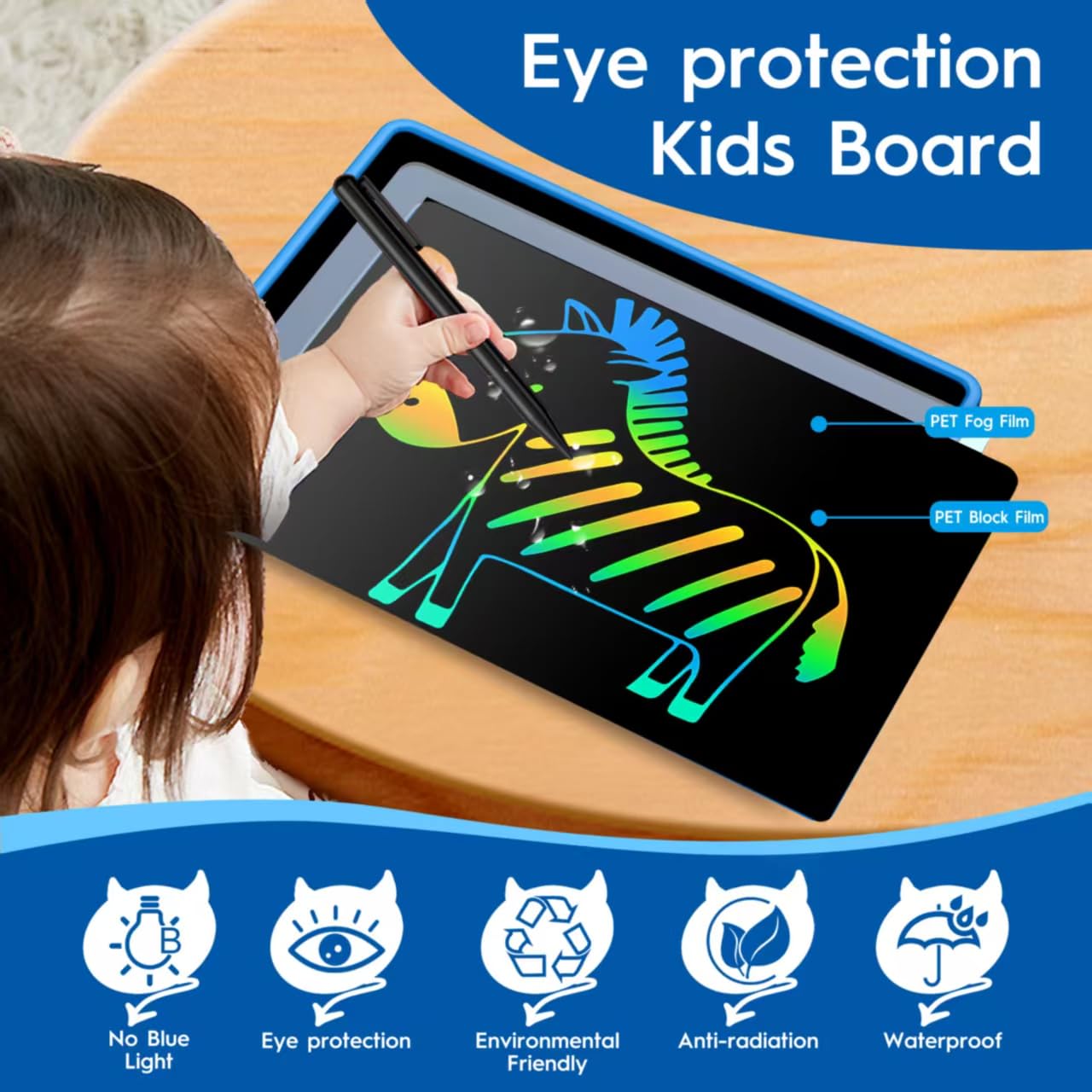 0 SMALL MODEL Kids 20-Inch LCD Writing Tablet – Reusable Drawing & Math Practice Toy
