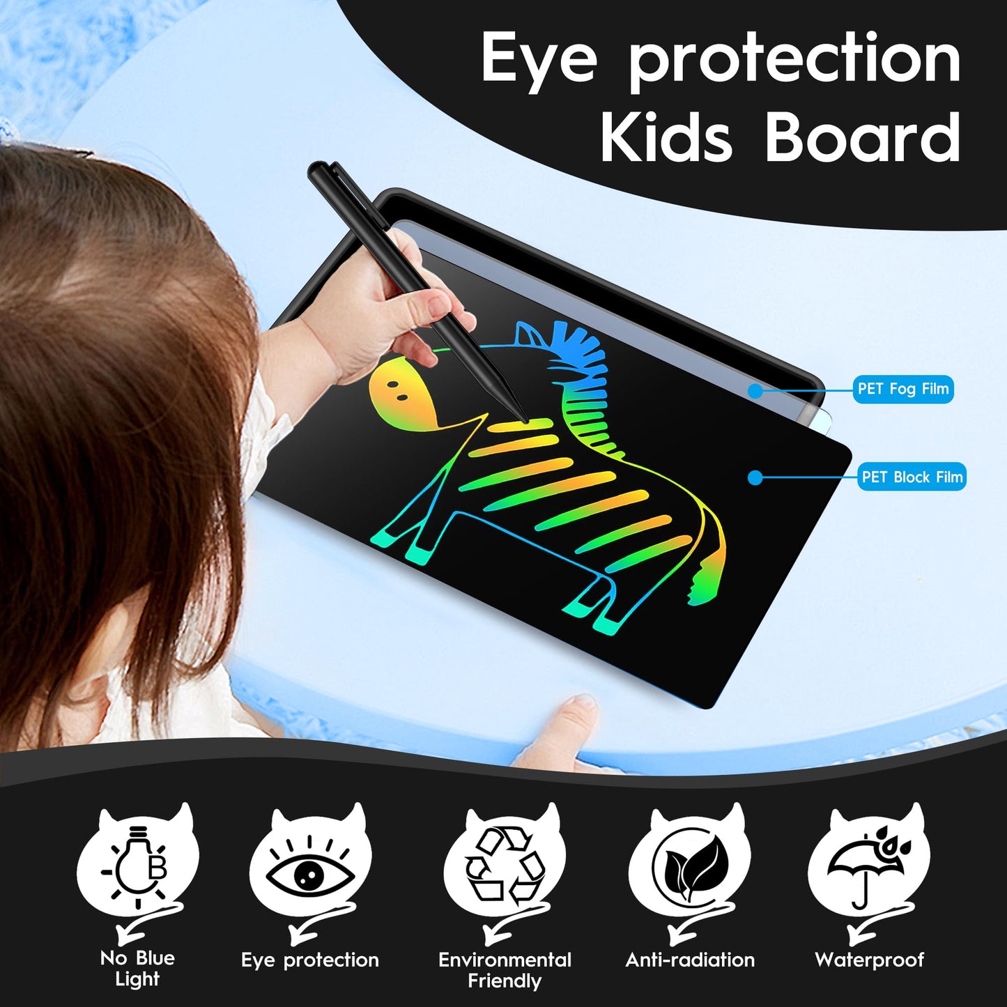 0 SMALL MODEL 20-Inch LCD Writing Tablet for Kids | Large Drawing Pad & Educational Toy