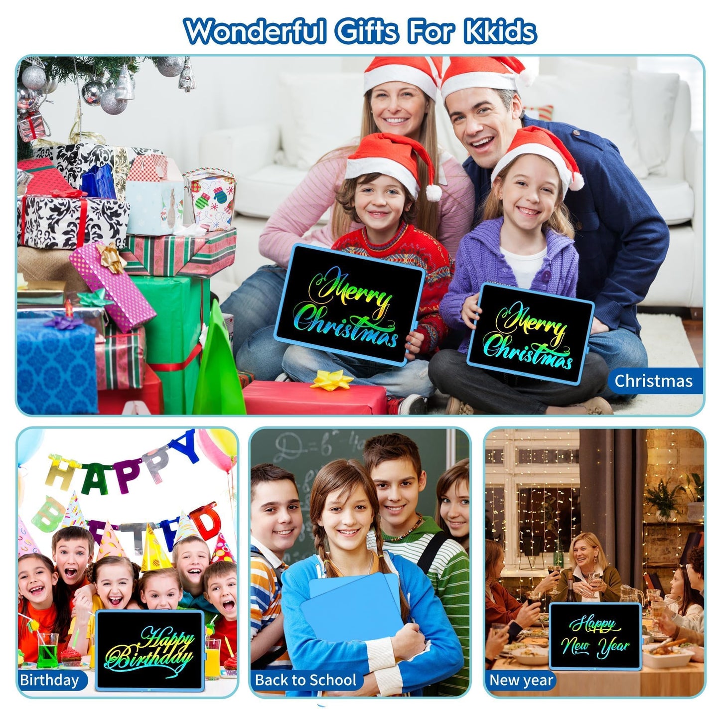 0 SMALL MODEL Kids 20-Inch LCD Writing Tablet – Reusable Drawing & Math Practice Toy