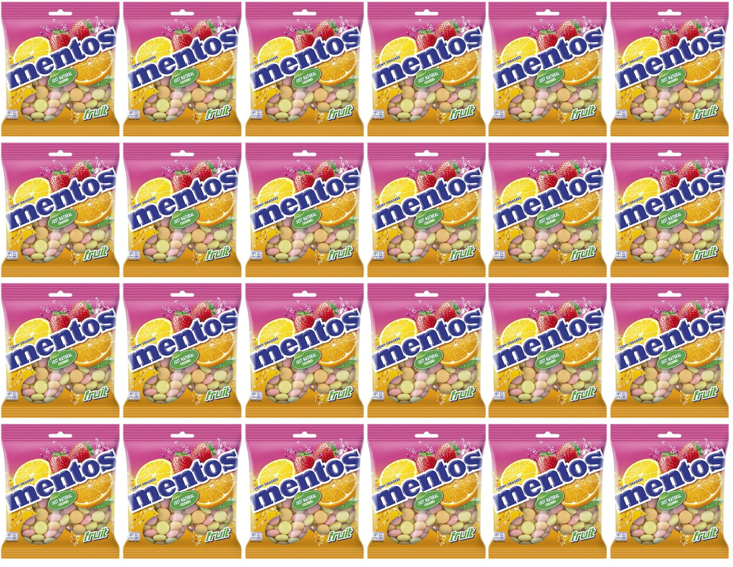 24 x Mentos Fruit Bag  - 150GM