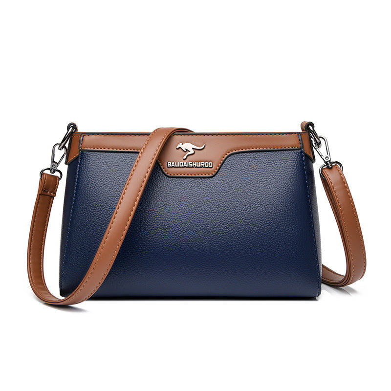 One Shoulder Soft Leather Small Square Stitching Women's Cross-body Bag - Premium Designer Style